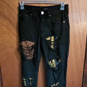 Men's ripped skinny jeans